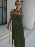 Hollow Out Sleeveless Beach Cover Up