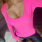Pink Crop Tops
