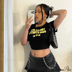 I Do My Charming Own Stunts Graphic Tee