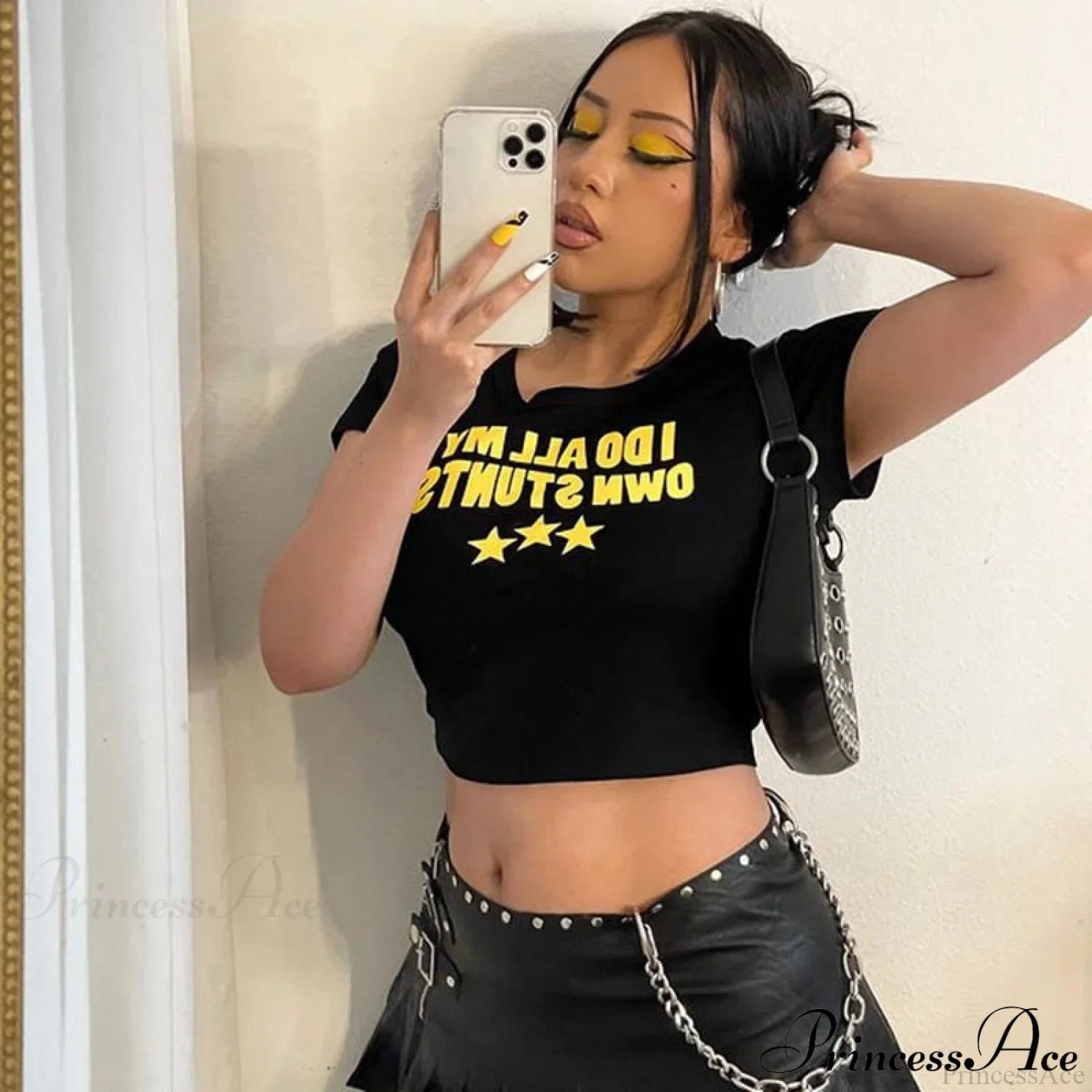 I Do My Charming Own Stunts Graphic Tee