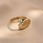Ins Minimalist Style Irregular Open Rings