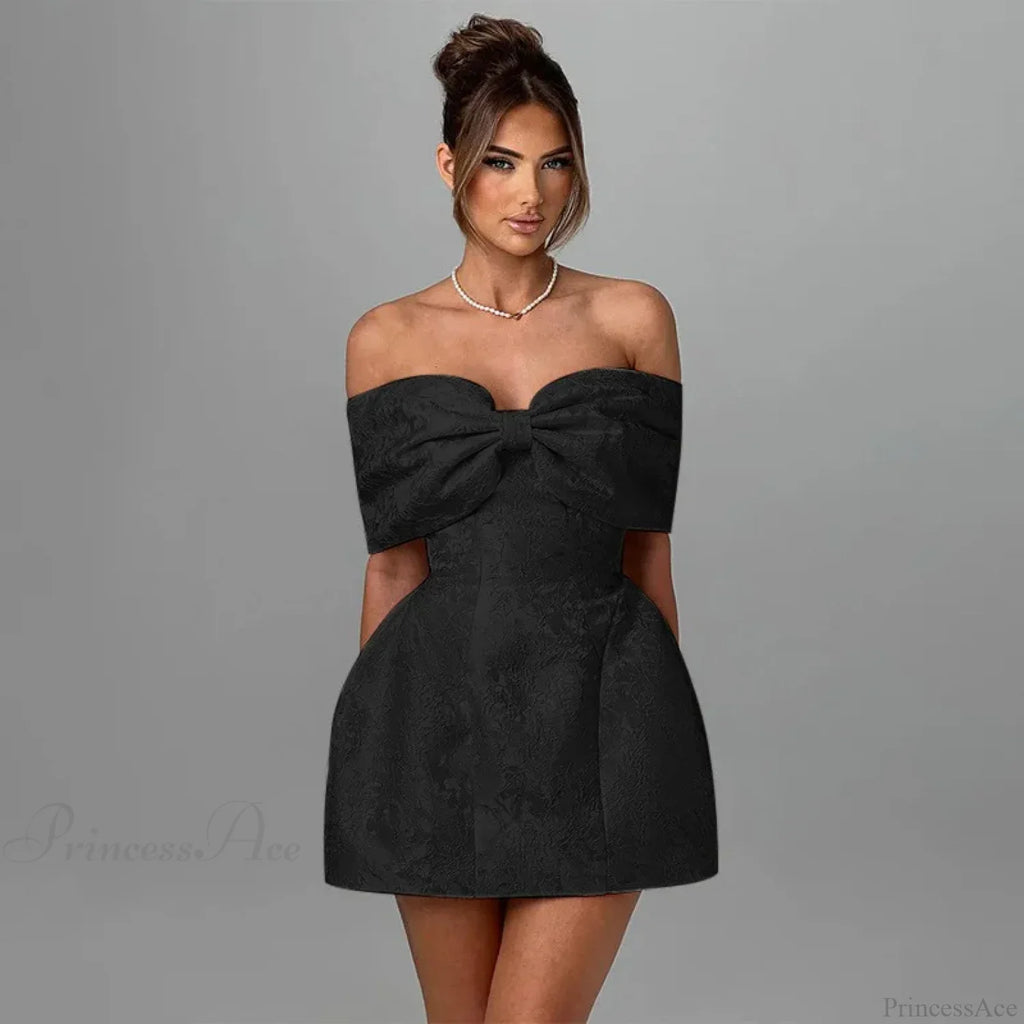 Jacquard Waist Wrap A-Line Vacation Dress