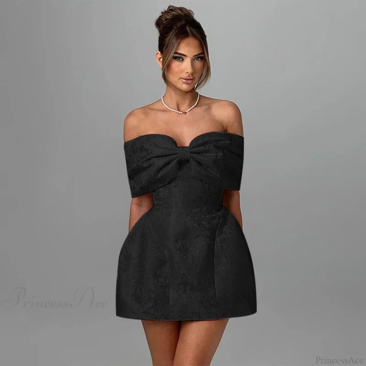 Jacquard Waist Wrap A-Line Vacation Dress