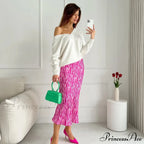 Javier Elegant Zebra Skirt