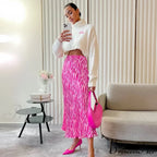 Javier Elegant Zebra Skirt