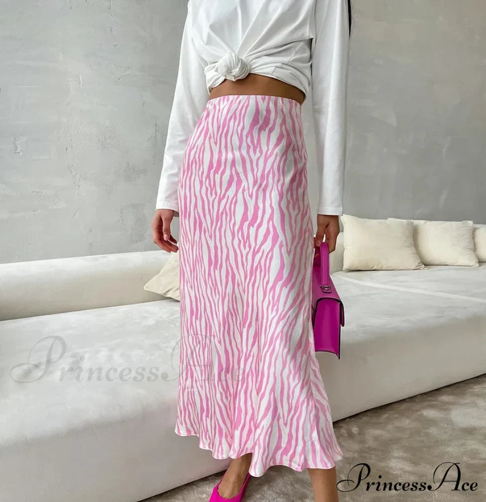 Javier Elegant Zebra Skirt