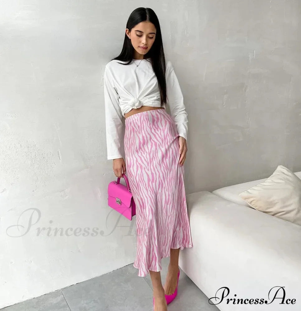 Javier Elegant Zebra Skirt