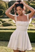 Kaia Ivory Stylish A-Line Mini Dress