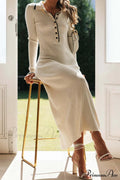 Knit Dress With Lapel