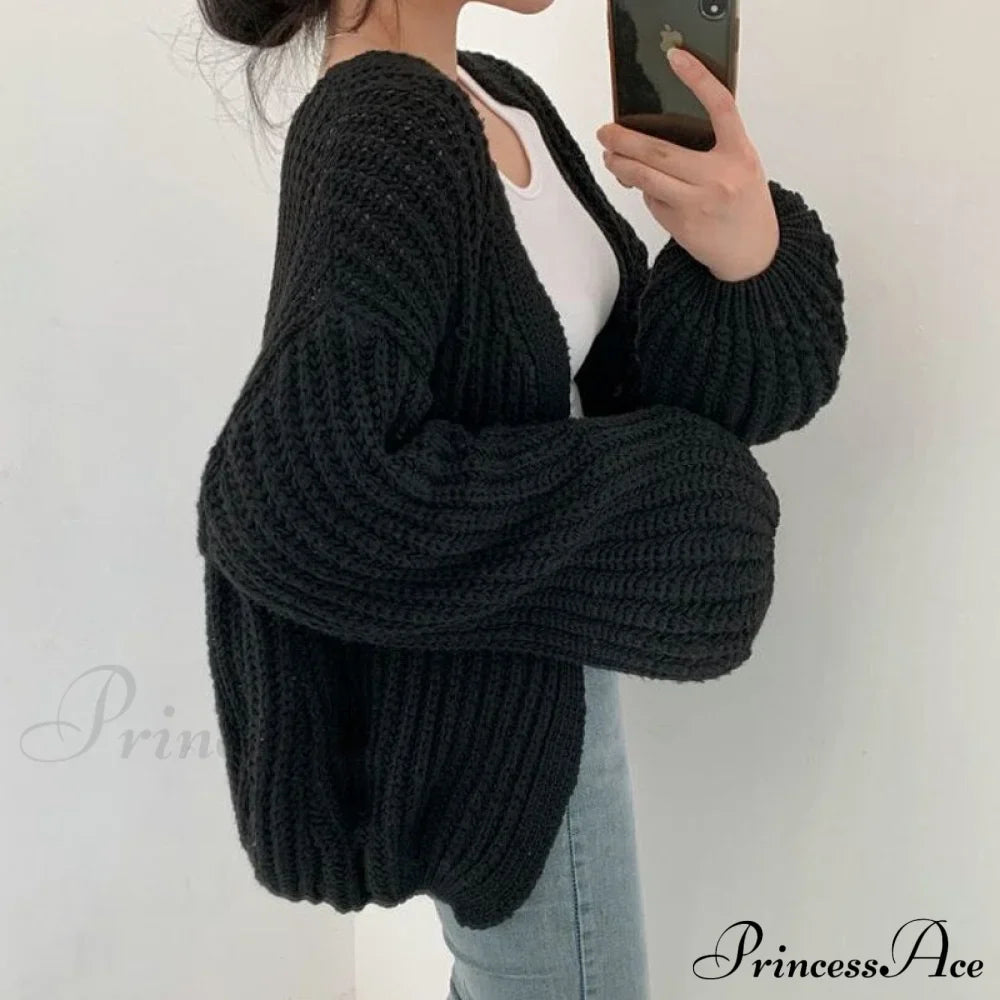 Korean Autumn Lazy Style Cardigan