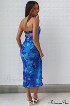 Kyra Satin Stylish Midi Dress
