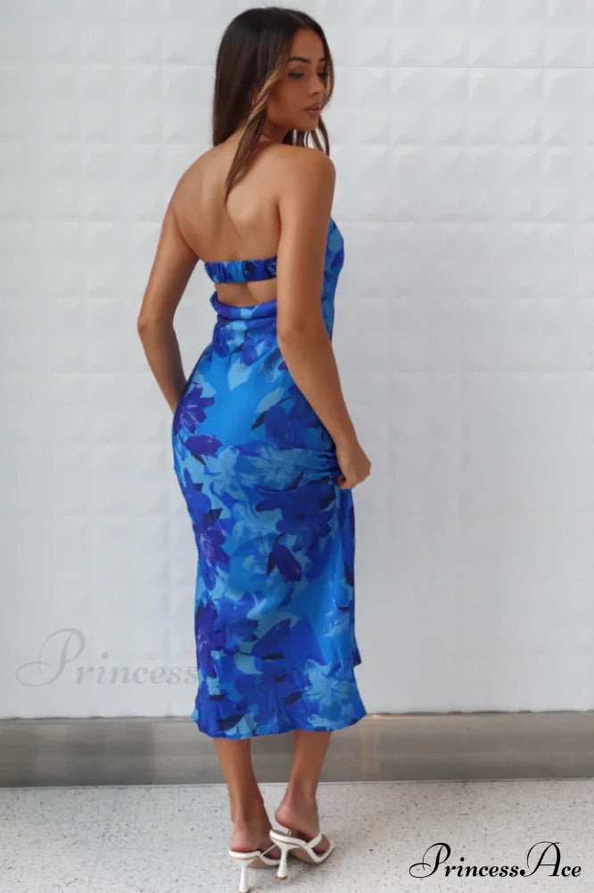 Kyra Satin Stylish Midi Dress