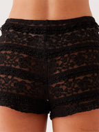 Lace Flower See-Through Bloomer Short