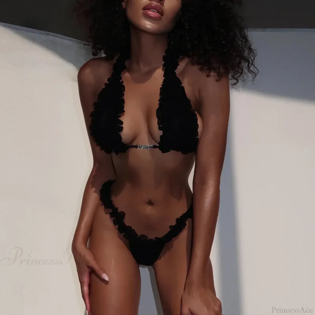 Lace Up Brazilian Bikini Set