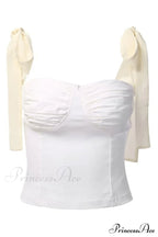 Lace Up Stylish White Tank Top