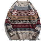 Autumn/Winter Retro Striped Sweater