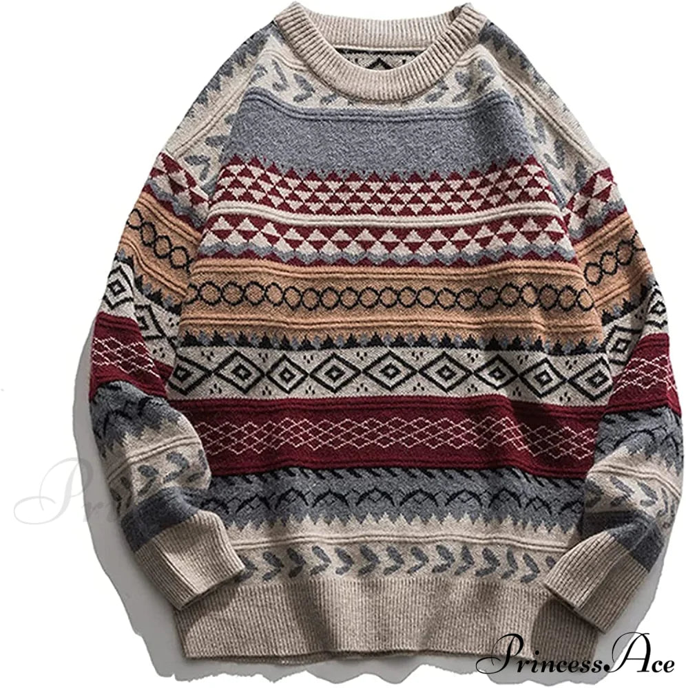 Autumn/Winter Retro Striped Sweater