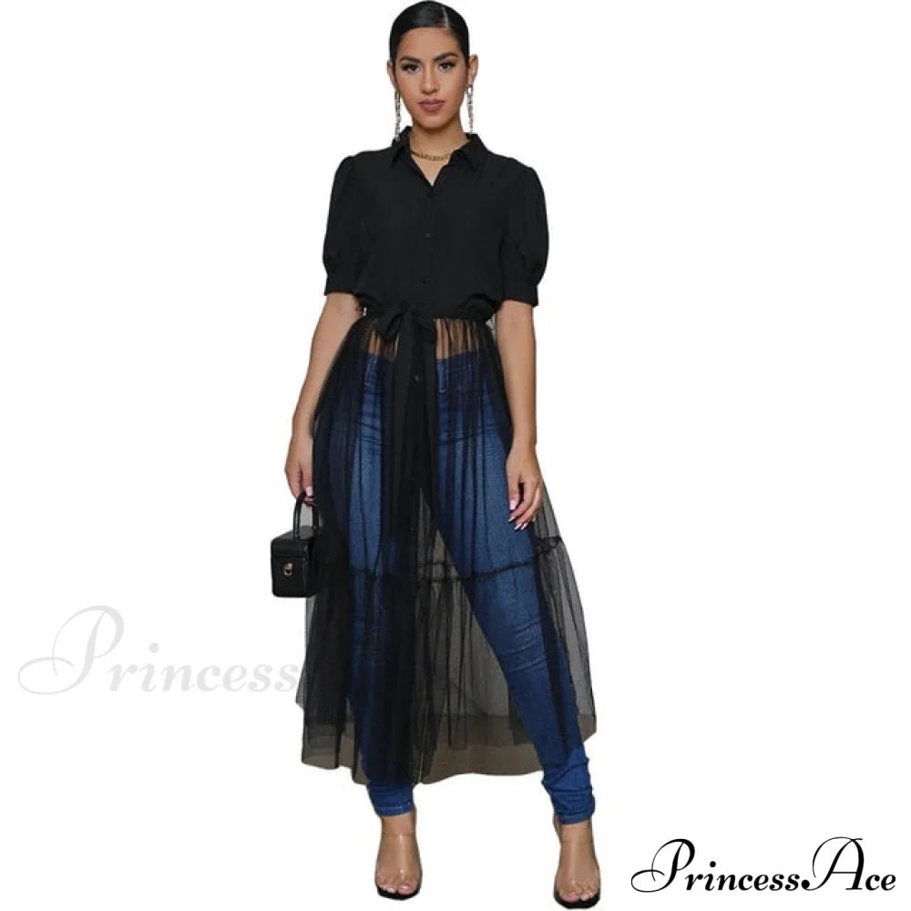Long Solid Color Casual Dress