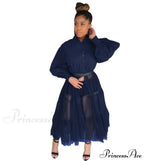 Long Solid Color Casual Dress