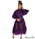 Long Solid Color Casual Dress