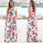White Maxi Evening Party Dress