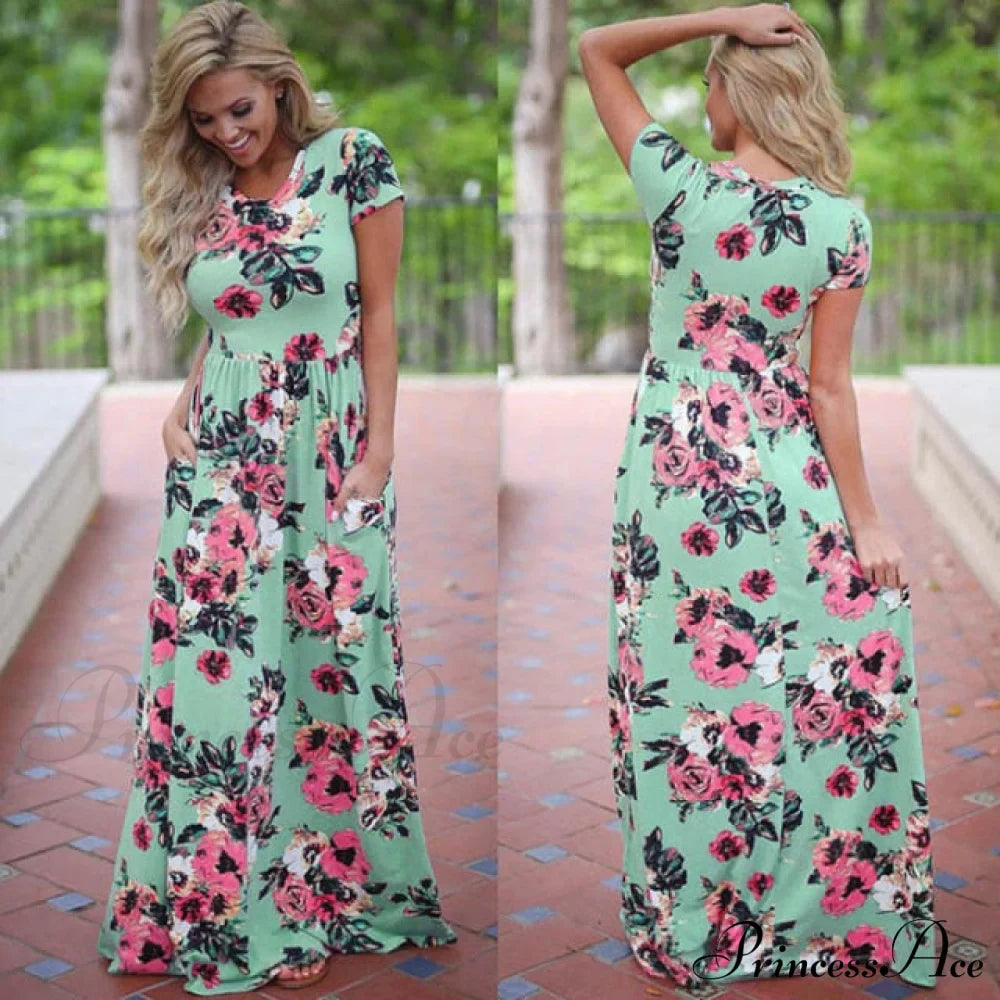 White Maxi Evening Party Dress
