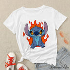 Lady Cute Print T-Shirts