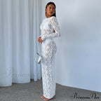 Lantern Sleeve V-Neck Maxi Dress