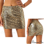Latex Patent Leather Miniskirt