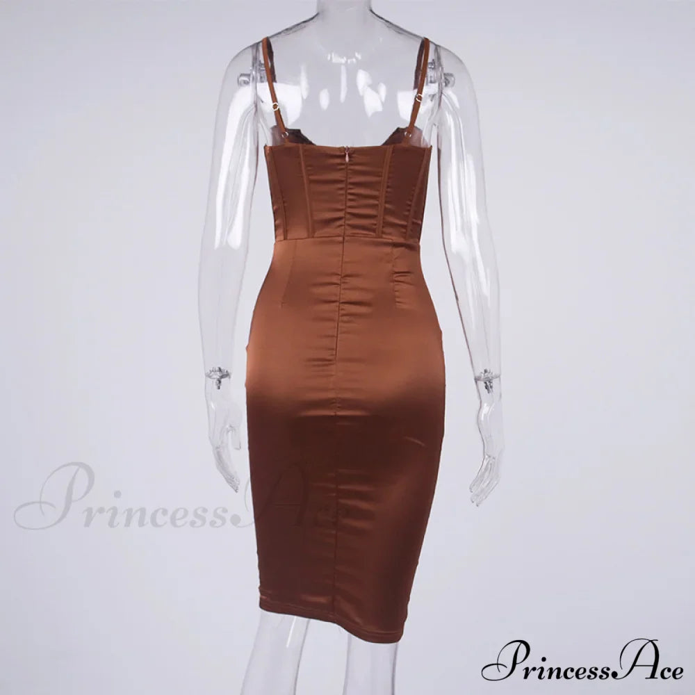 Layer Of Gown Satin Evening Club Women Celebrity Double House For - Bodycon Cb Dress