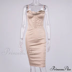 Layer Of Gown Satin Evening Club Women Celebrity Double House For - Bodycon Cb Dress