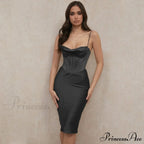 Layer Of Gown Satin Evening Club Women Celebrity Double House For - Bodycon Cb Dress
