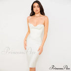 Layer Of Gown Satin Evening Club Women Celebrity Double House For - Bodycon Cb Dress