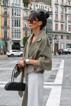 Lazy Casual Wide Collar Tie Waist Trench Coat