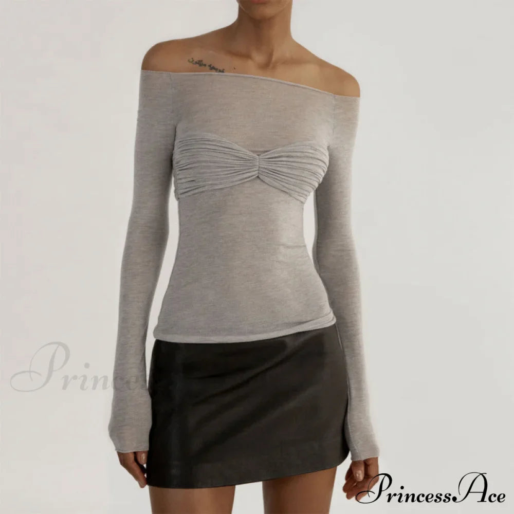 Lightweight T-Shirt See-Through Neck Top