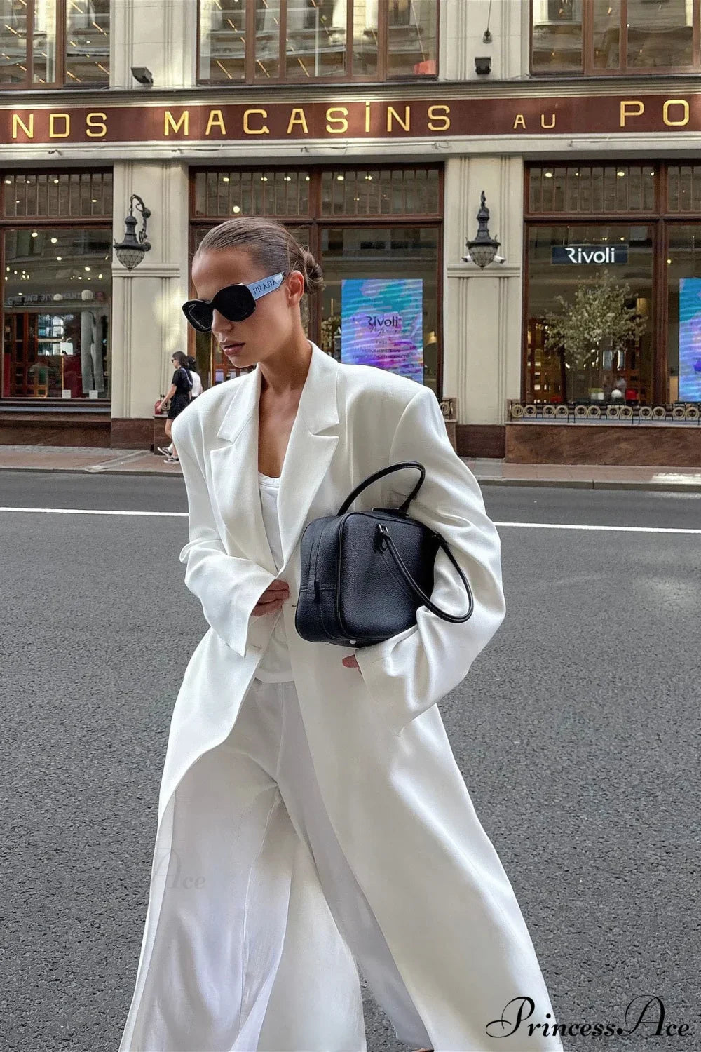 Long Sleeve Fitted Waist Overcoat