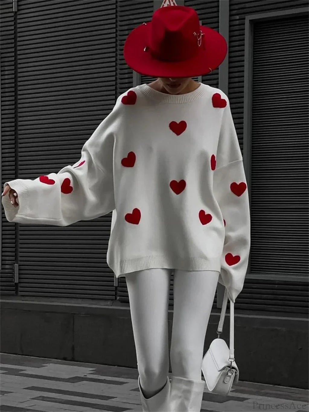 Loose Patchwork Long Sleeve Sweater