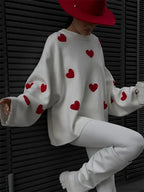 Loose Patchwork Long Sleeve Sweater