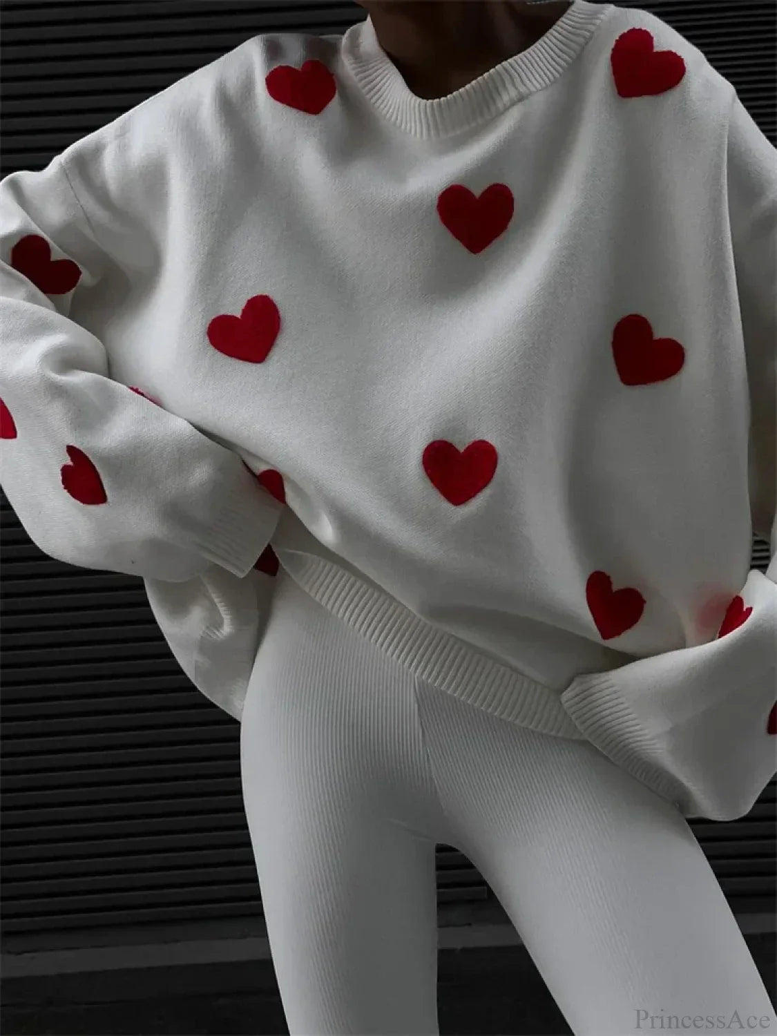 Loose Patchwork Long Sleeve Sweater