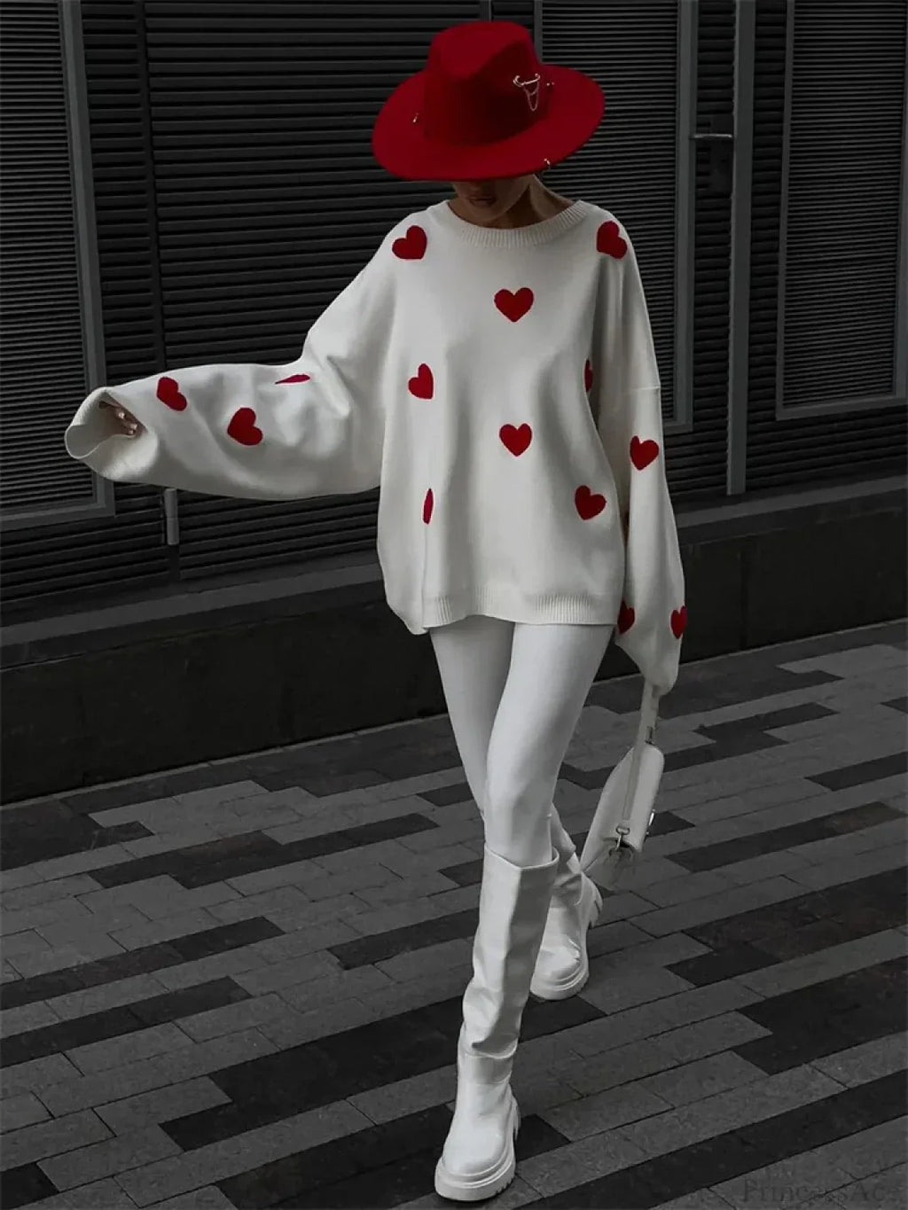 Loose Patchwork Long Sleeve Sweater