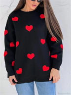 Loose Patchwork Long Sleeve Sweater