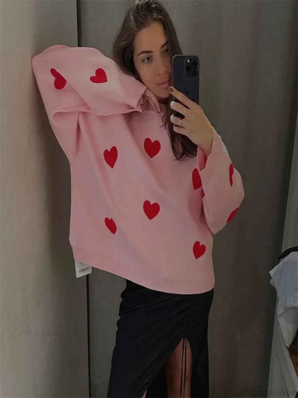Loose Patchwork Long Sleeve Sweater