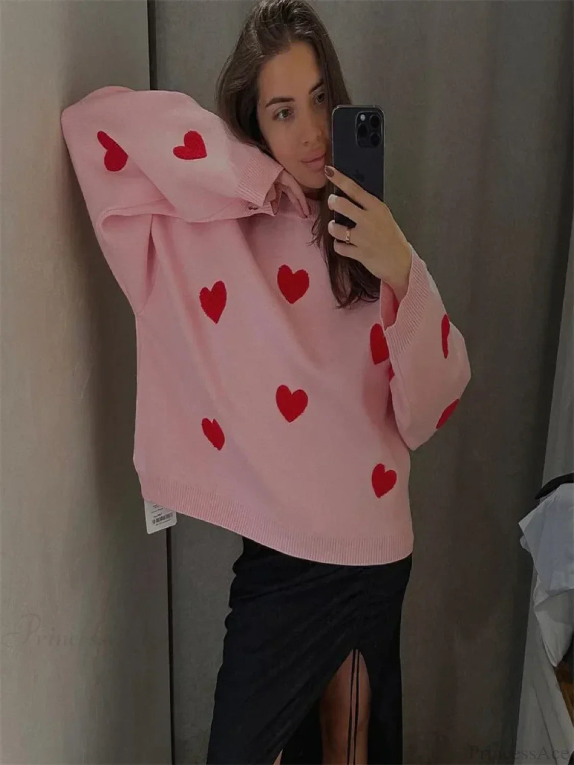 Loose Patchwork Long Sleeve Sweater