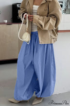 Loose Stripe Harem Pants