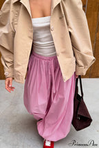 Loose Stripe Harem Pants