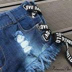 Low Denim Bandage Brief Hole Club Jeans Skinny Dj Blue Women Dance Waist Ripped Mini Shorts White Black