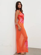 Mesh Perspective Vacation Dress