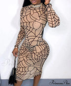 Mesh Club Dress - Print