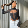 Minas Elegant Crop Top
