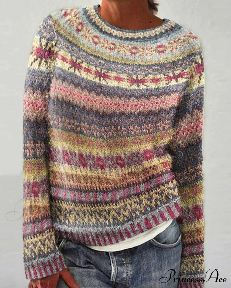Neck In Vibrant Round Sweater Colors